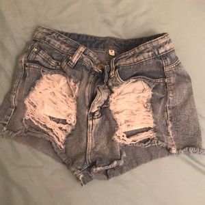 Denim shorts